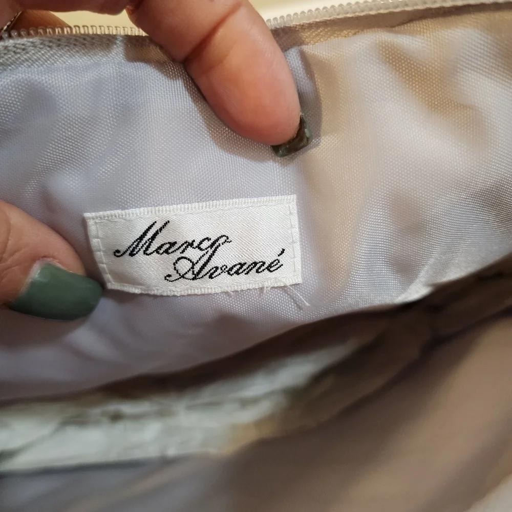 Marco Avane Gray Satchel Cosmetic bag NWT